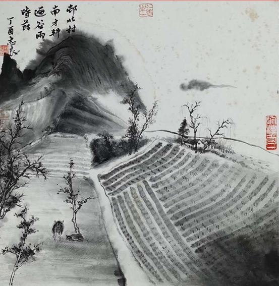顾志良作品4《谷雨时节》42cmX42cm 2017年